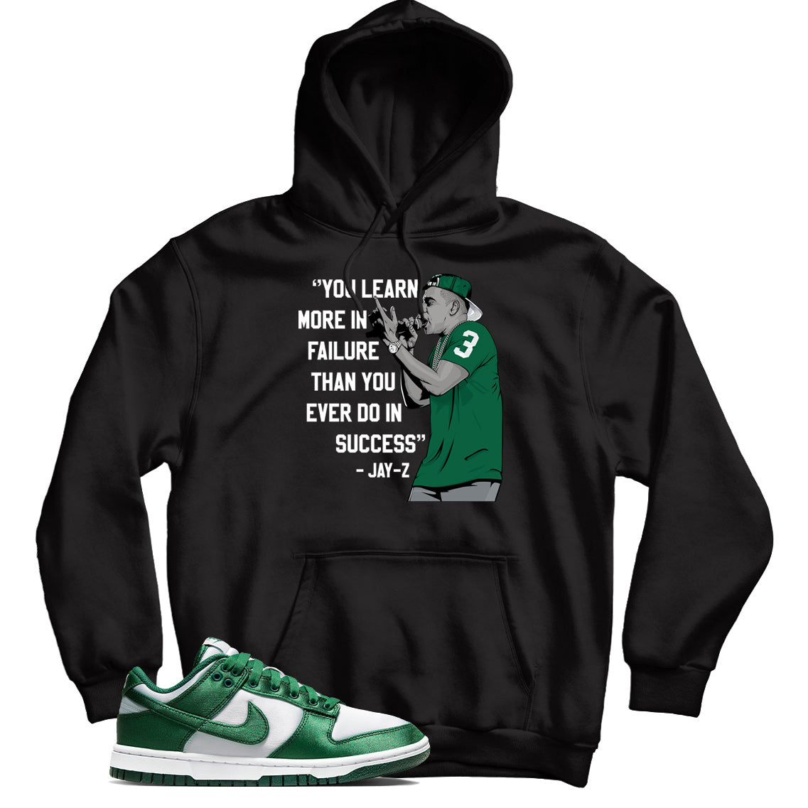 Dunk Low Green Satin hoodie