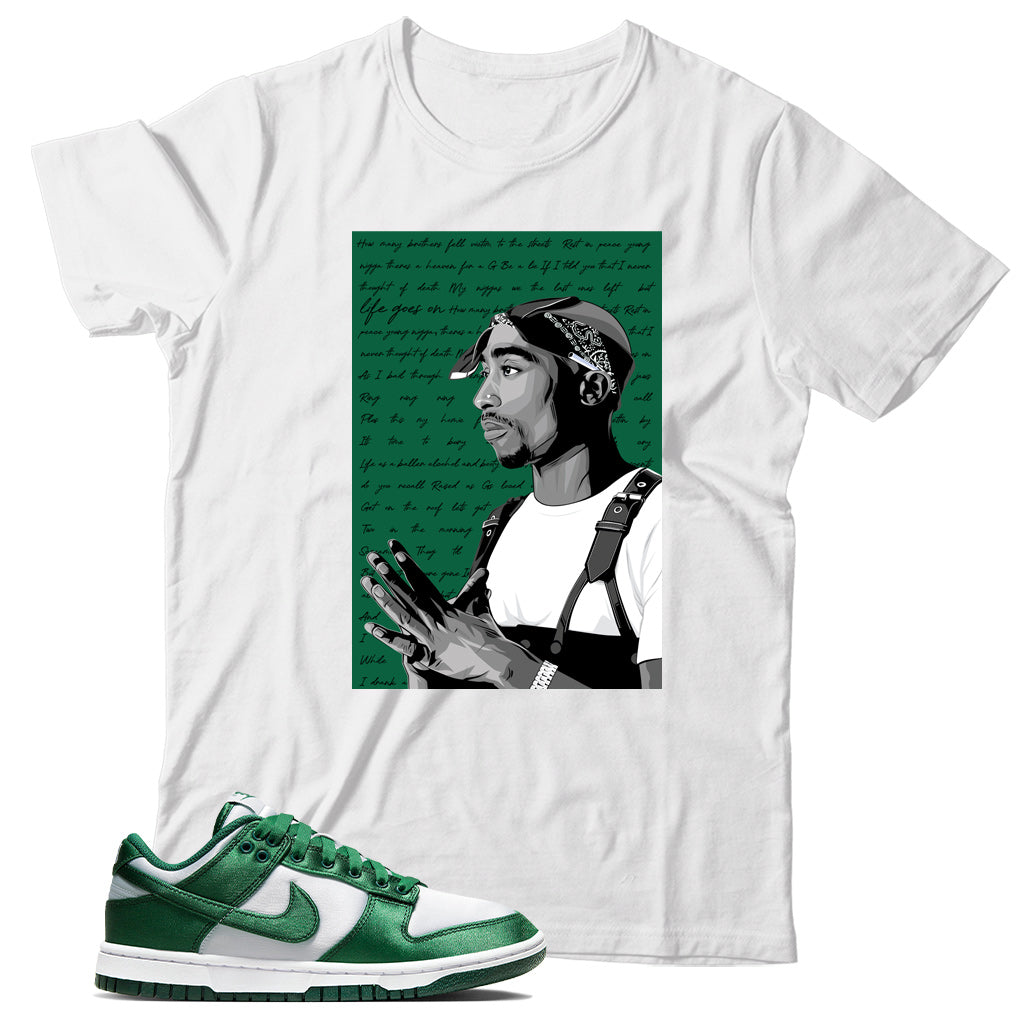 Dunk Low Green Satin shirt