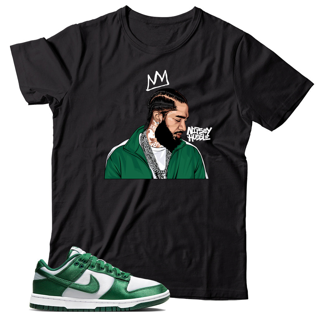 Dunk Low Green Satin shirt