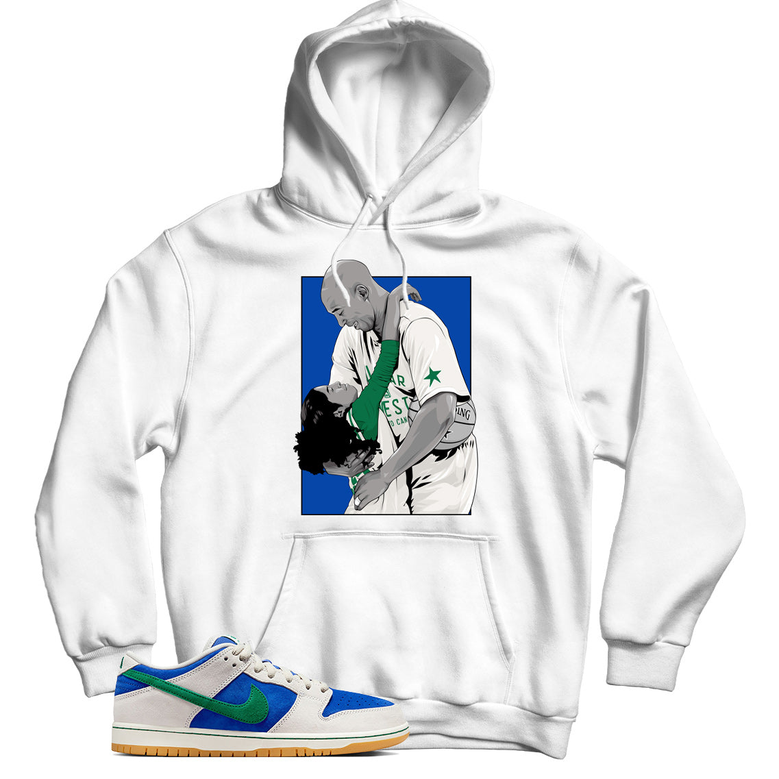 Dunk Low Hyper Royal Malachite hoodie