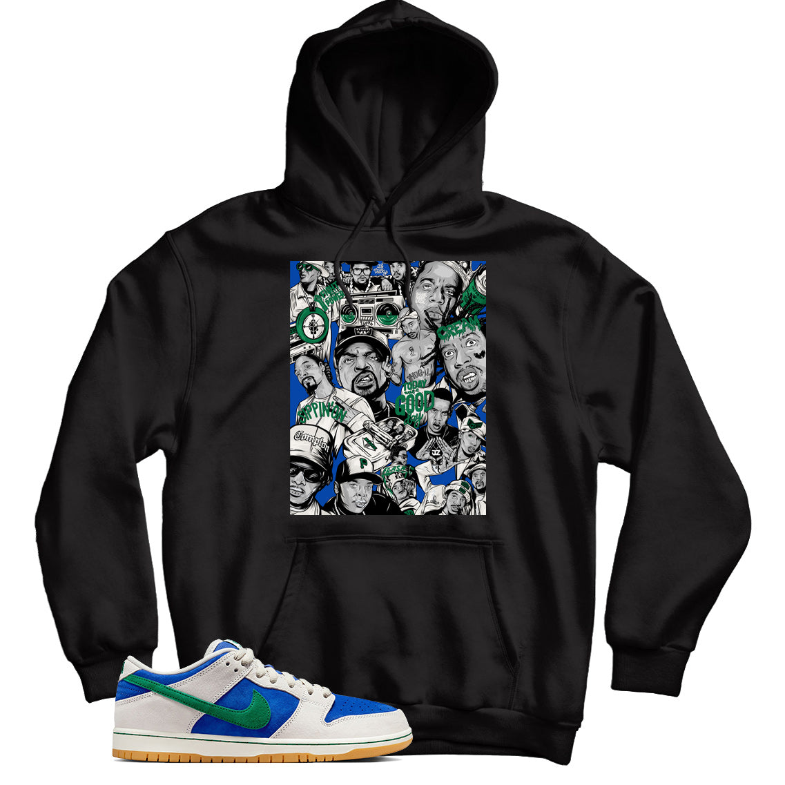 Dunk Low Hyper Royal Malachite hoodie