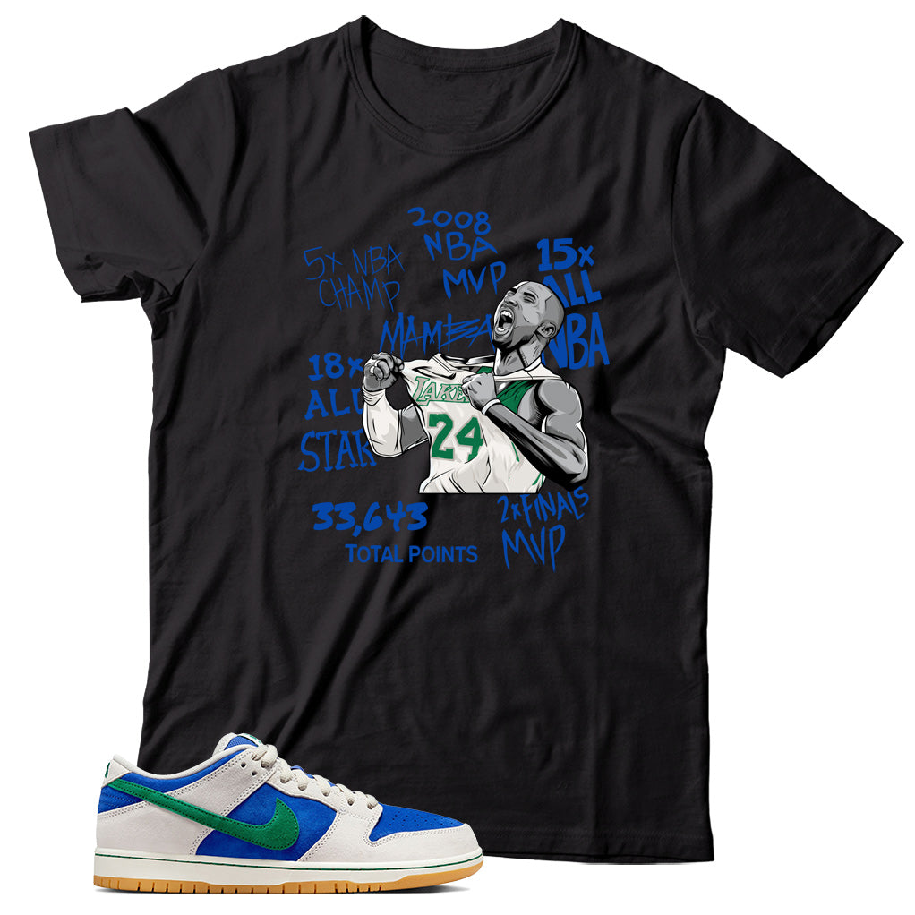 Dunk Low Hyper Royal Malachite shirt