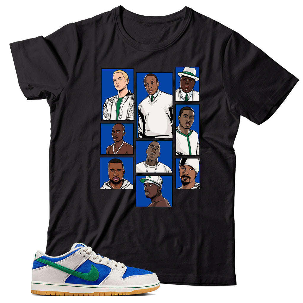 Dunk Low Hyper Royal Malachite shirt