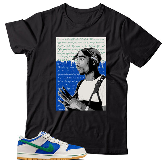 Dunk Low Hyper Royal Malachite shirt