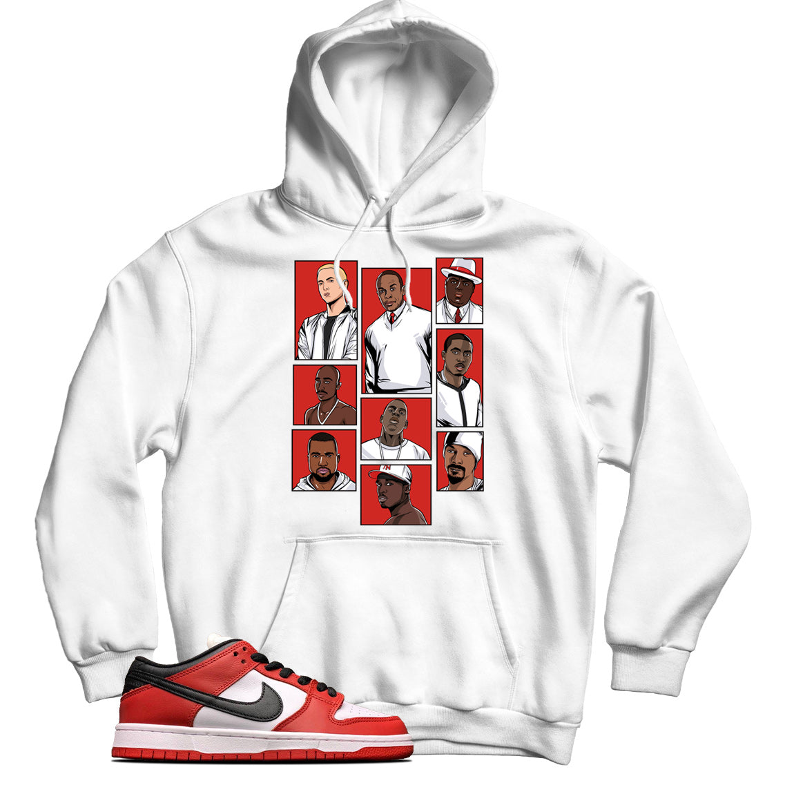 Dunk Low J-Pack Chicago hoodie