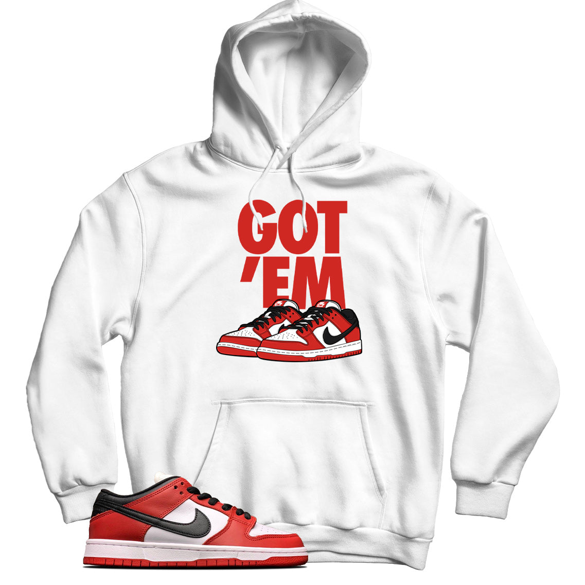 Dunk Low J-Pack Chicago hoodie