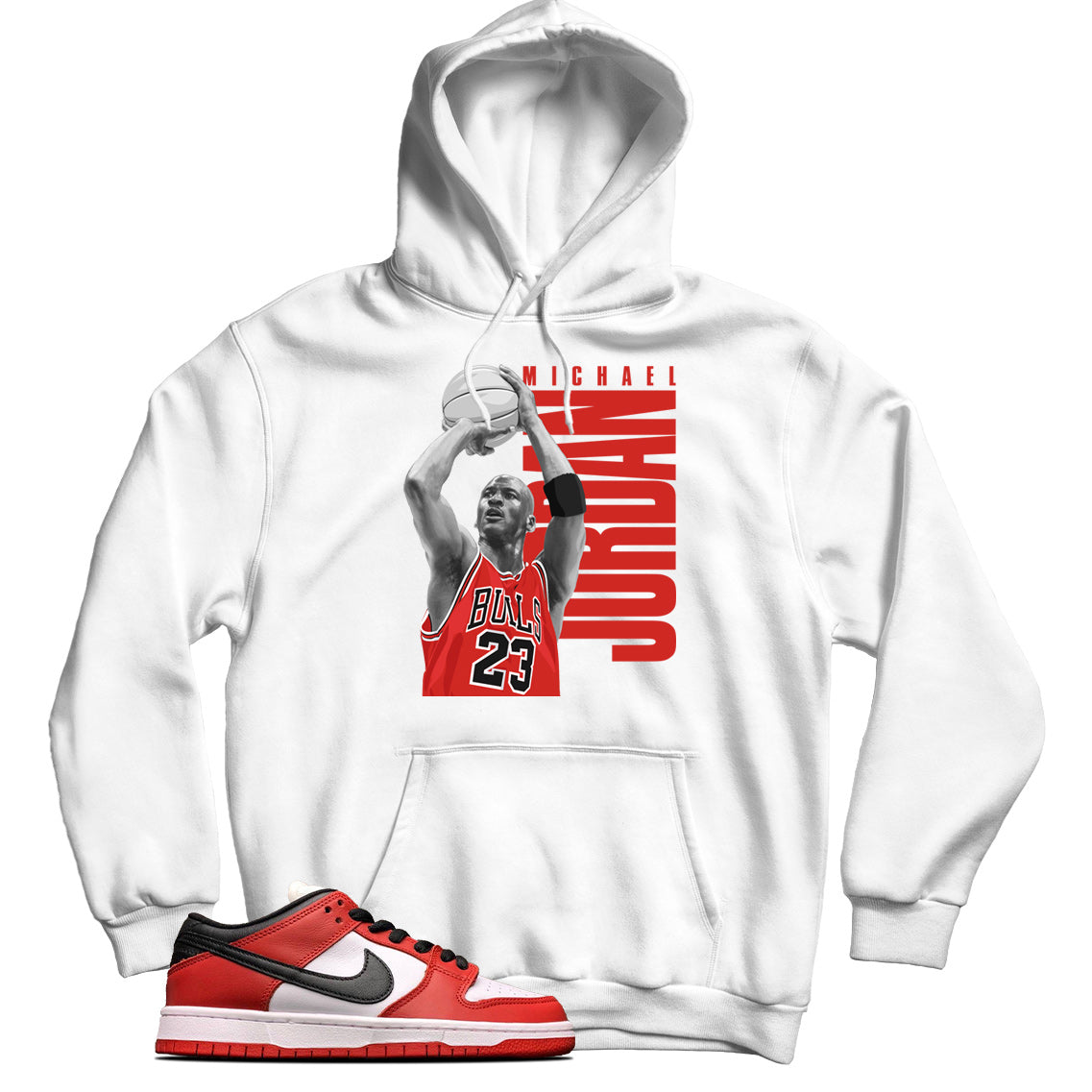 Dunk Low J-Pack Chicago hoodie