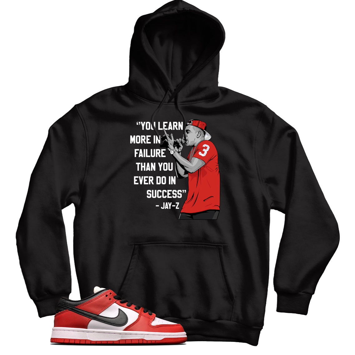 Dunk Low J-Pack Chicago hoodie