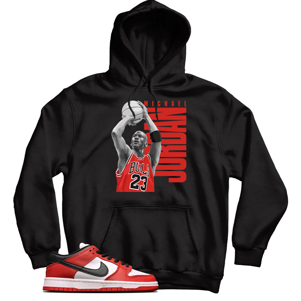 Dunk Low J-Pack Chicago hoodie