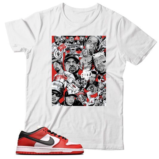 Dunk Low J-Pack Chicago shirt