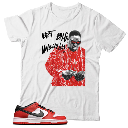 Dunk Low J-Pack Chicago shirt