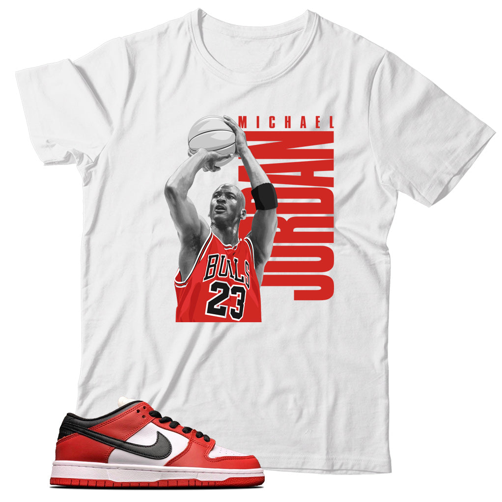 Dunk Low J-Pack Chicago shirt