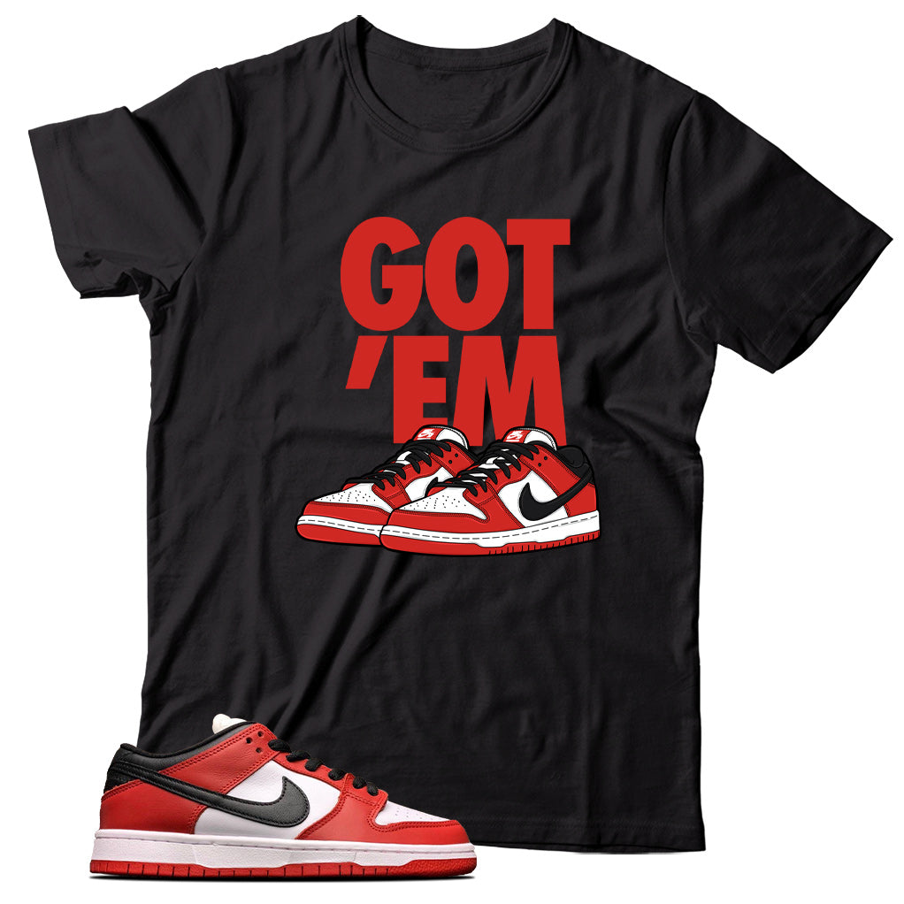 Dunk Low J-Pack Chicago shirt