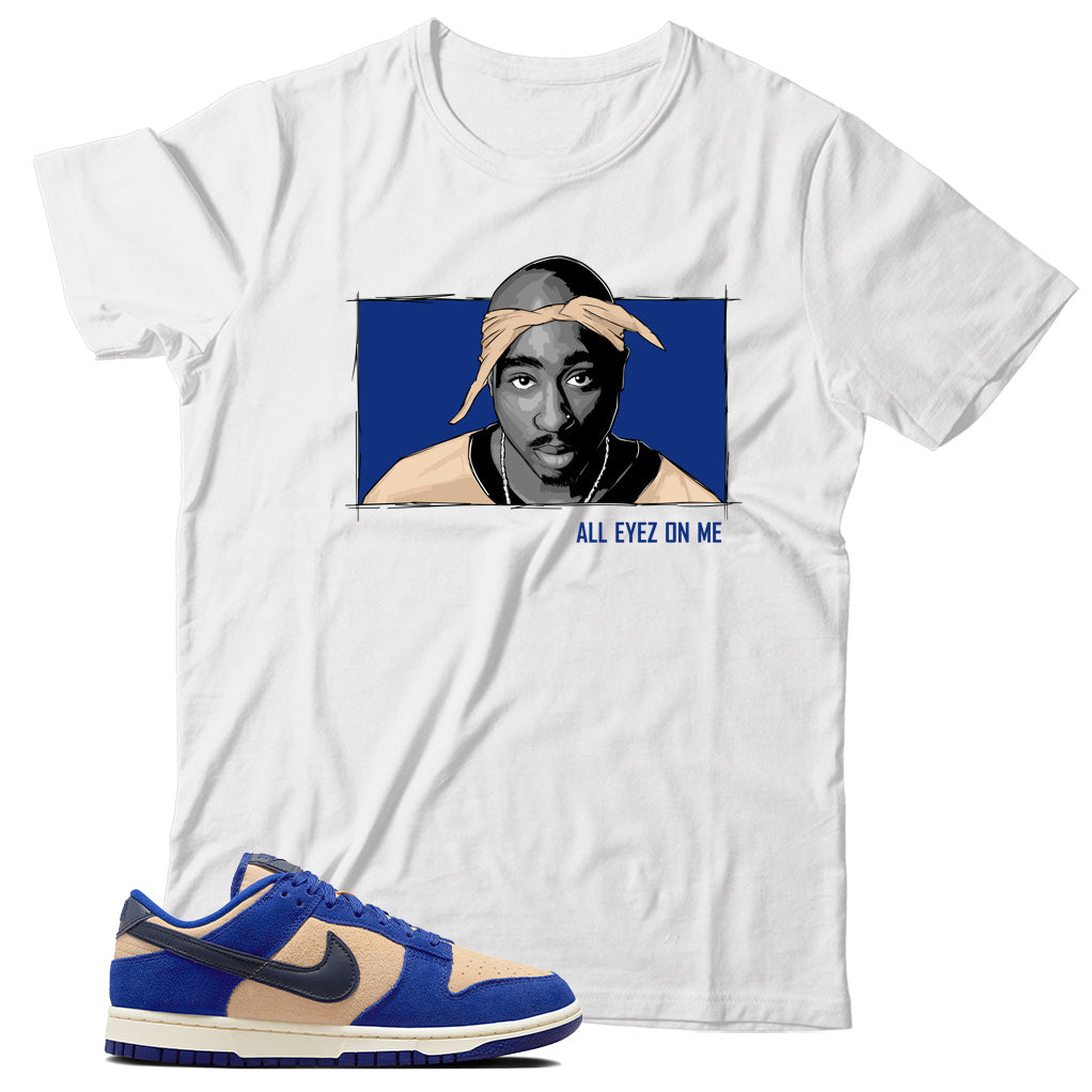 Nike Dunk Low Blue Suede shirt