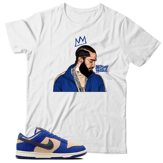 Dunk Low Blue Suede shirt