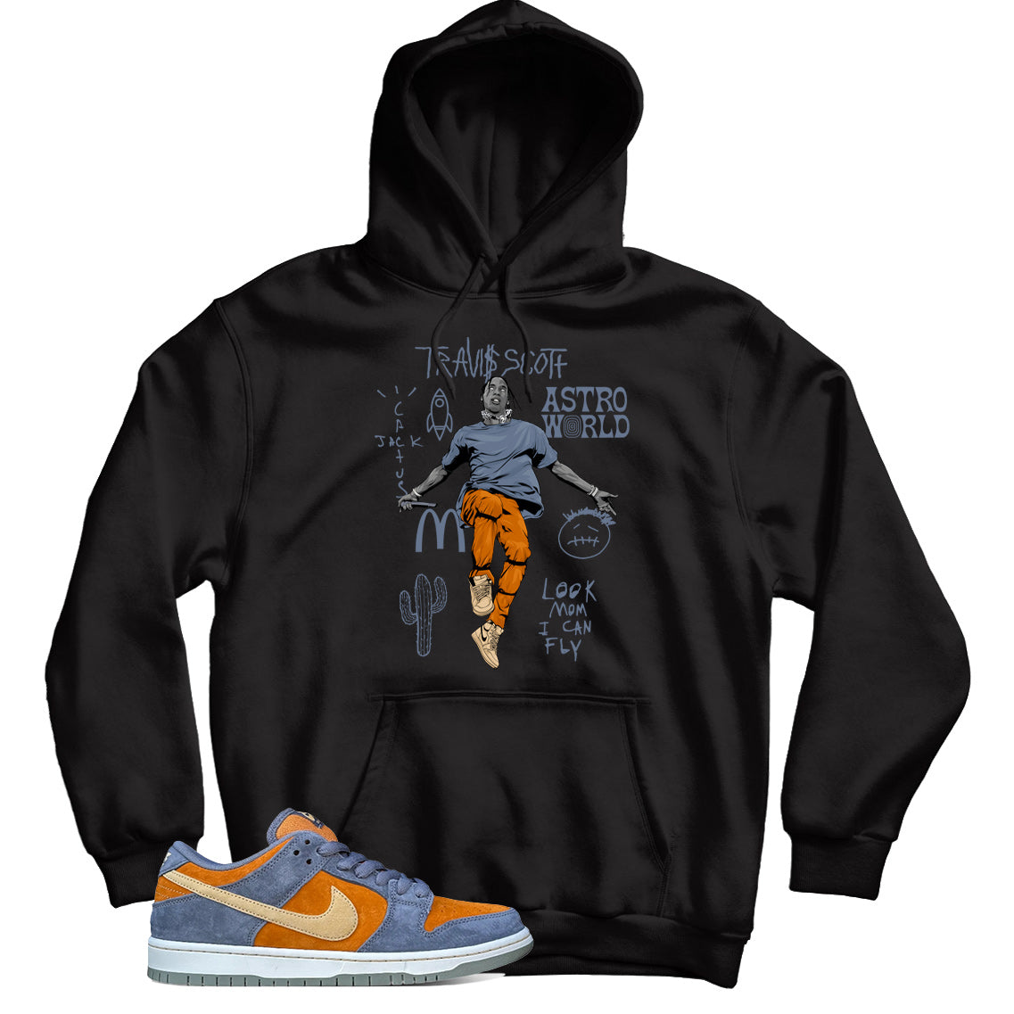 Hoodie Match Nike Dunk Low Light Carbon