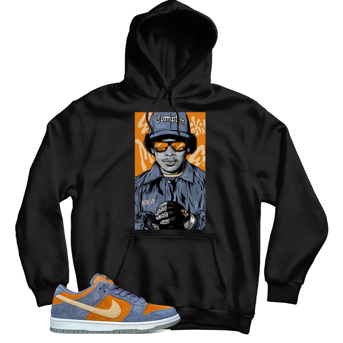 Dunk Low Light Carbon Monarch hoodie