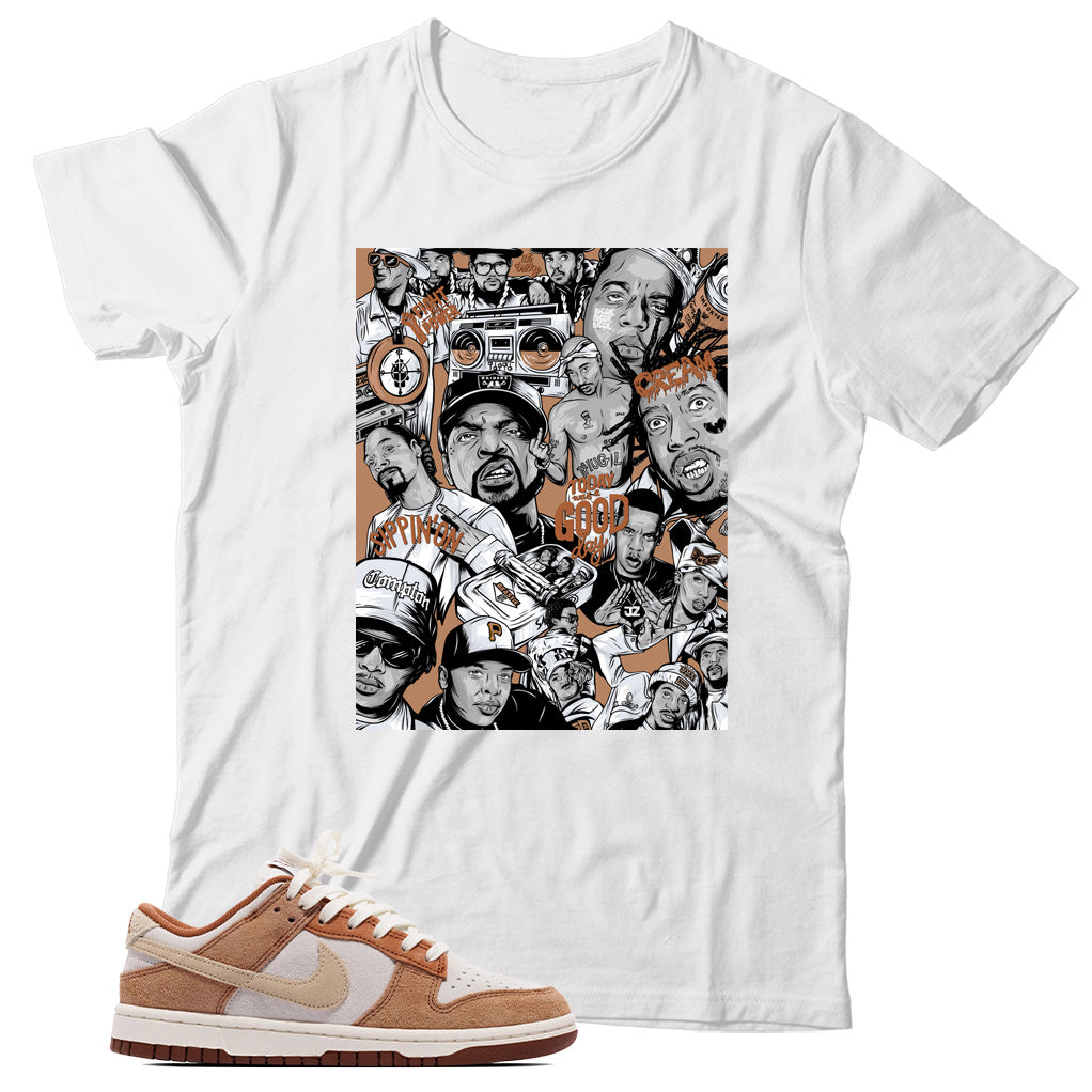 Dunk Low Medium Curry shirt