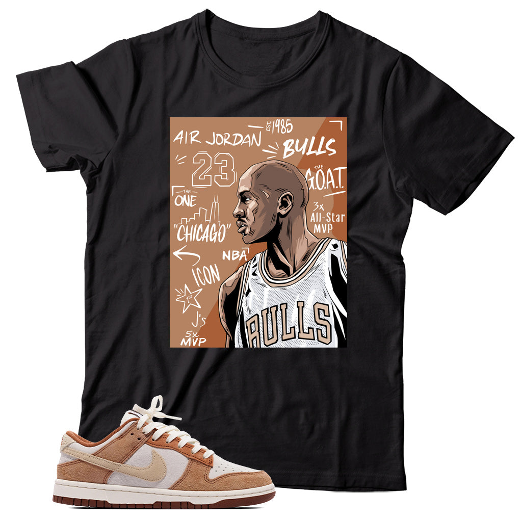 Dunk Low Medium Curry shirt