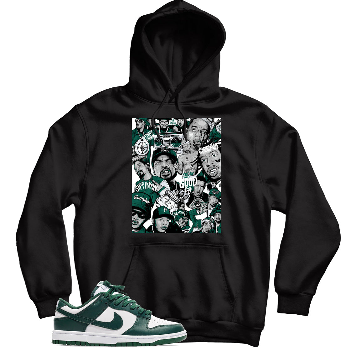 Hoodie Match Nike Dunk Low Michigan State