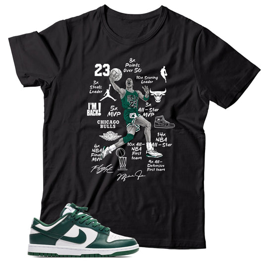 Dunk Low Michigan State shirt