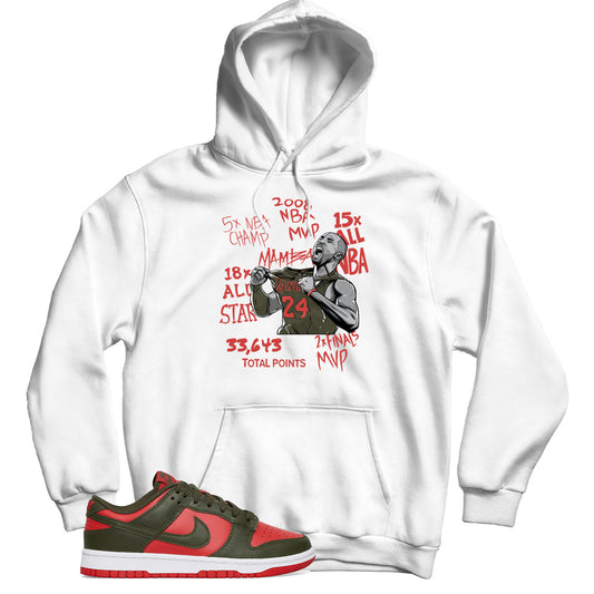 hoodie Match Dunk Low Mystic Red