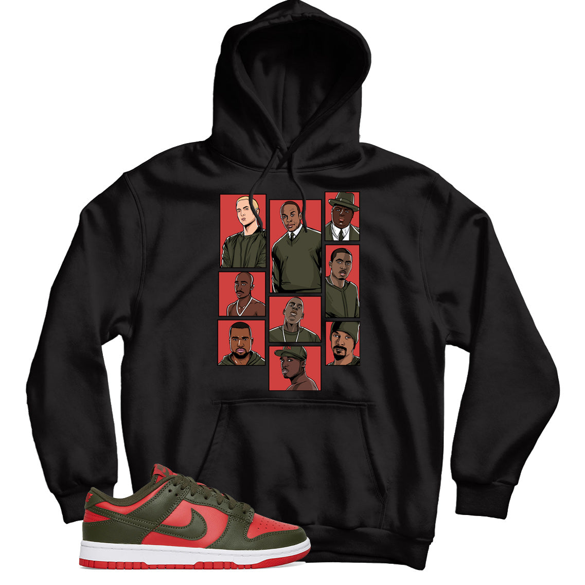 Dunk Low Mystic Red hoodie