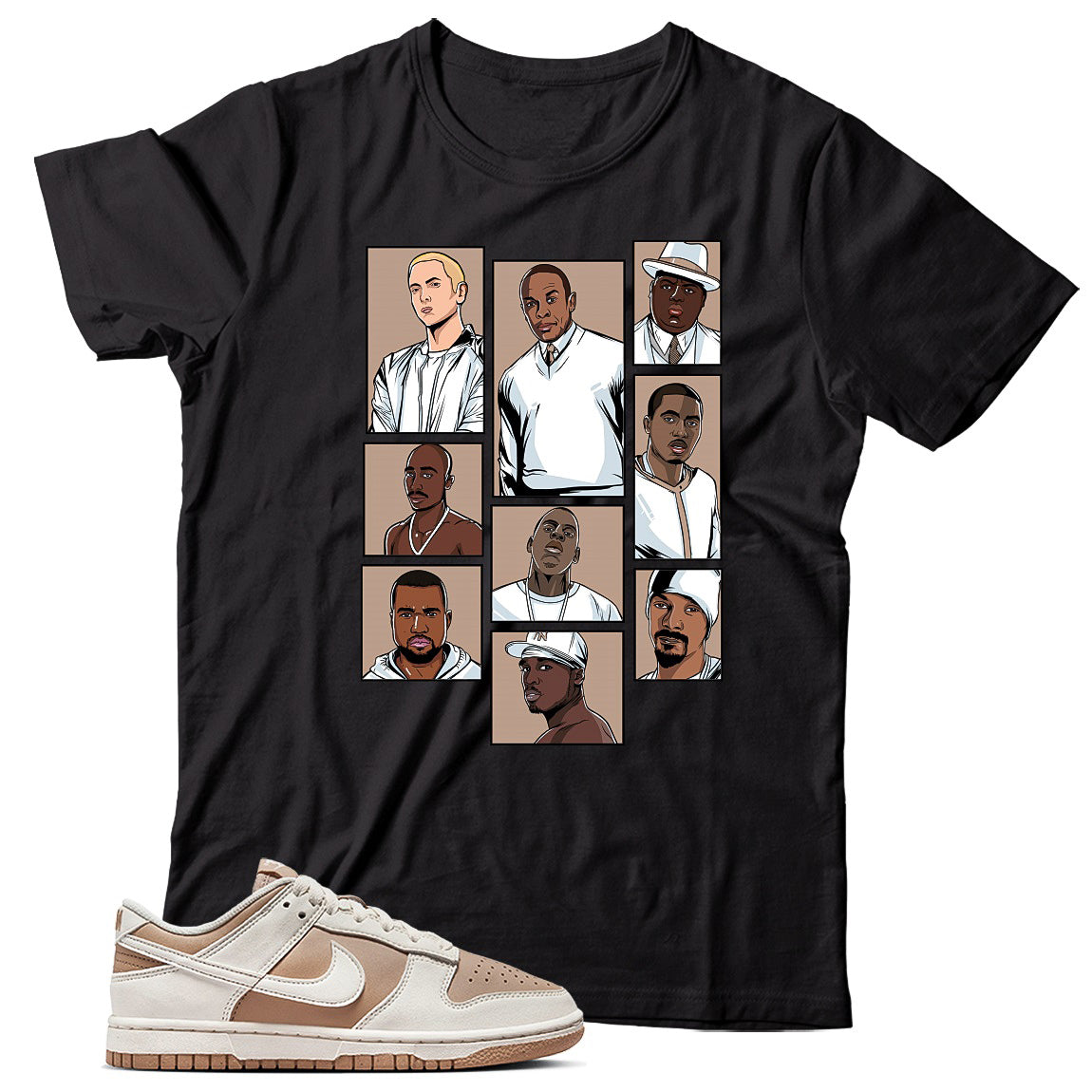 Dunk Low Beige Sail shirt