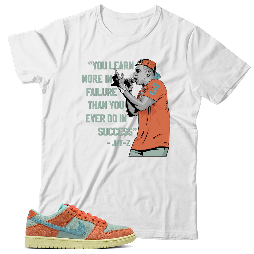 Dunk Low Orange Emerald Rise shirt