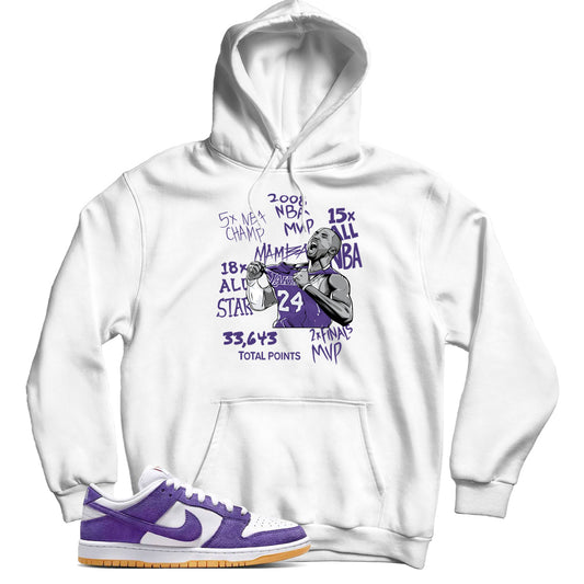 Dunk Low Court Purple gum hoodie