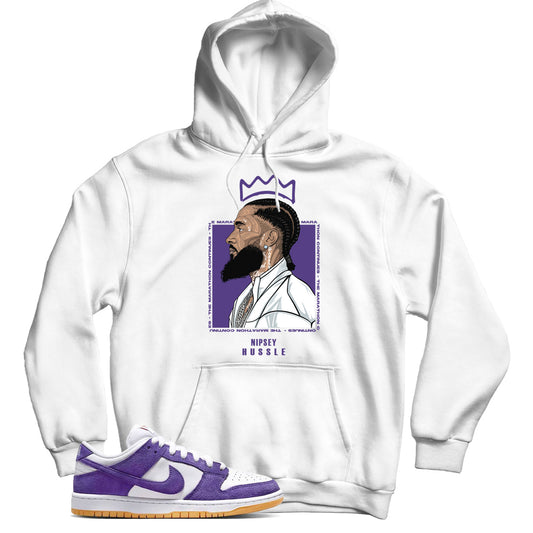 Dunk Low Court Purple gum hoodie