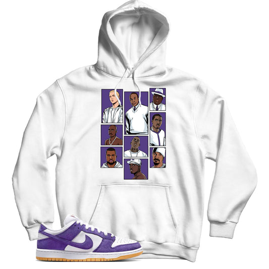 Dunk Low Court Purple gum hoodie