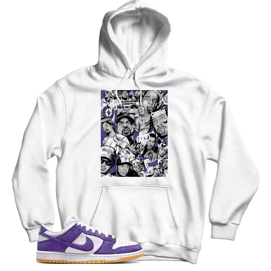 Dunk Low Court Purple gum hoodie