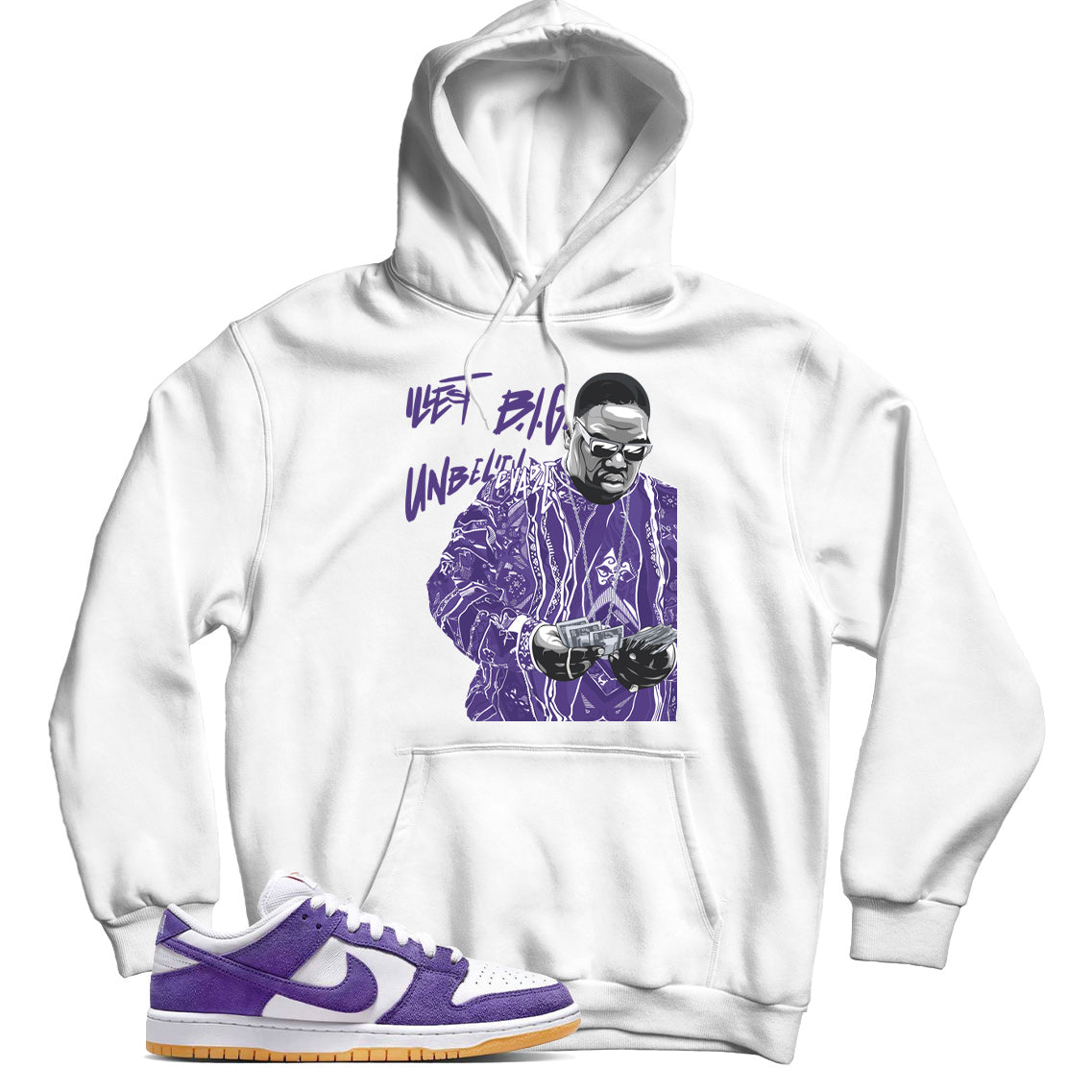 Dunk Low Pro ISO Label Court Purple hoodie