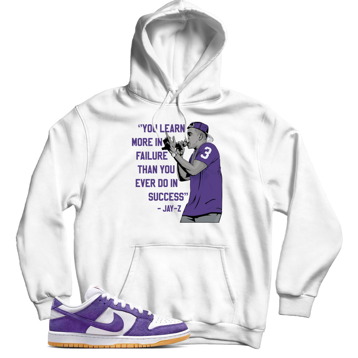 Dunk Low Pro ISO Court Purple hoodie