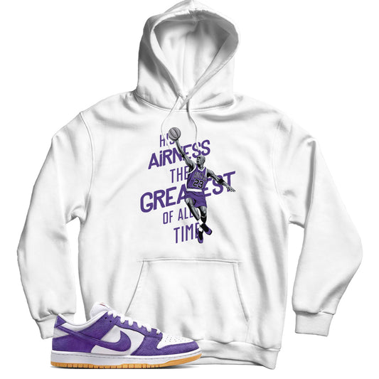 Dunk Low Court Purple gum hoodie