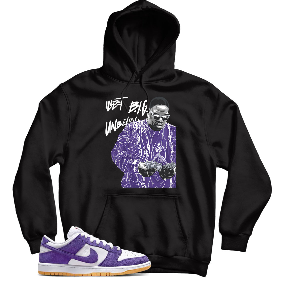 Dunk Low Pro ISO Court Purple hoodie