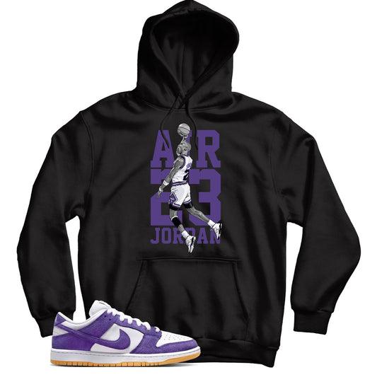 Dunk Low Court Purple gum hoodie