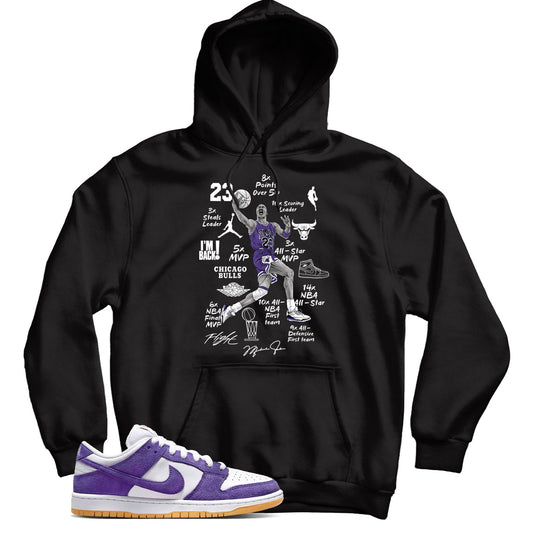 Dunk Low Court Purple gum hoodie