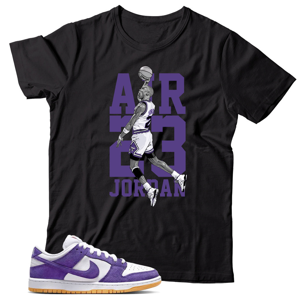 Dunk Low Pro ISO Court Purple shirt