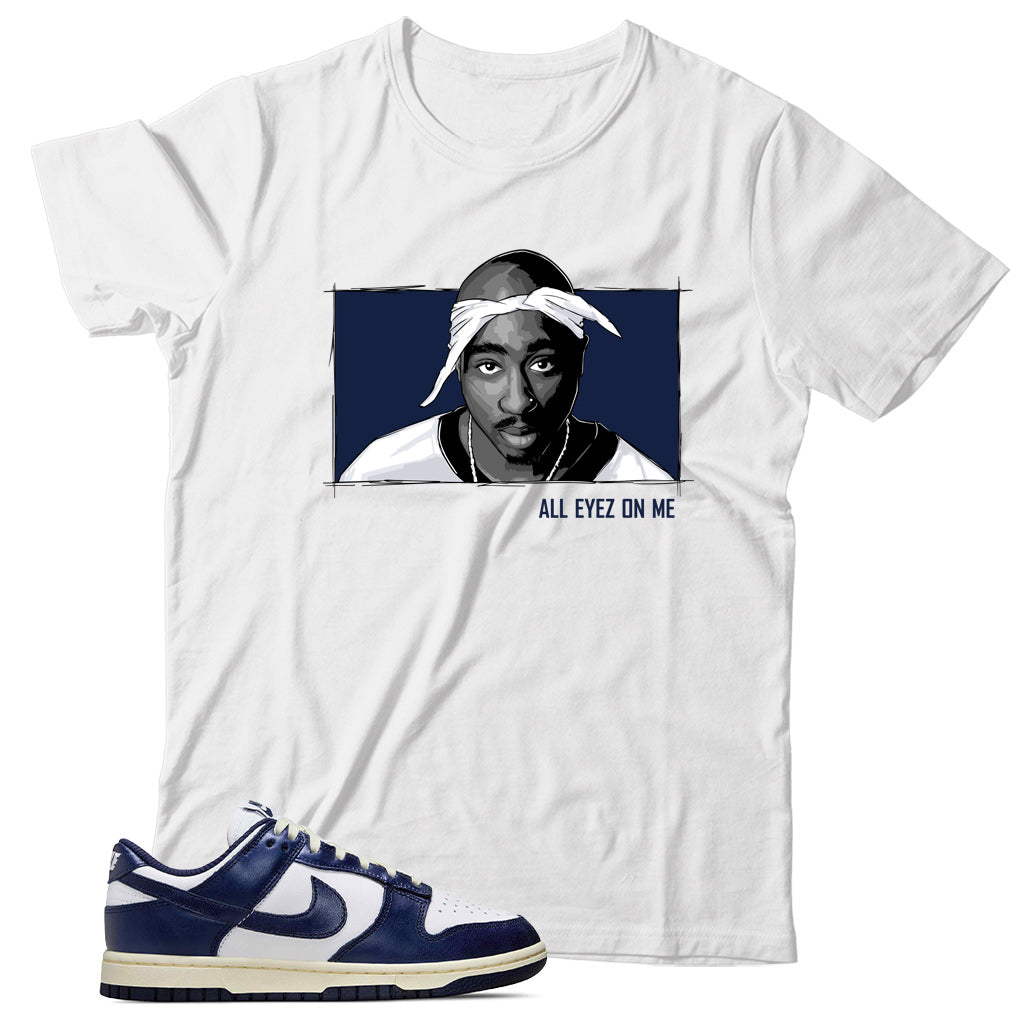 Dunk Low Vintage Navy shirt