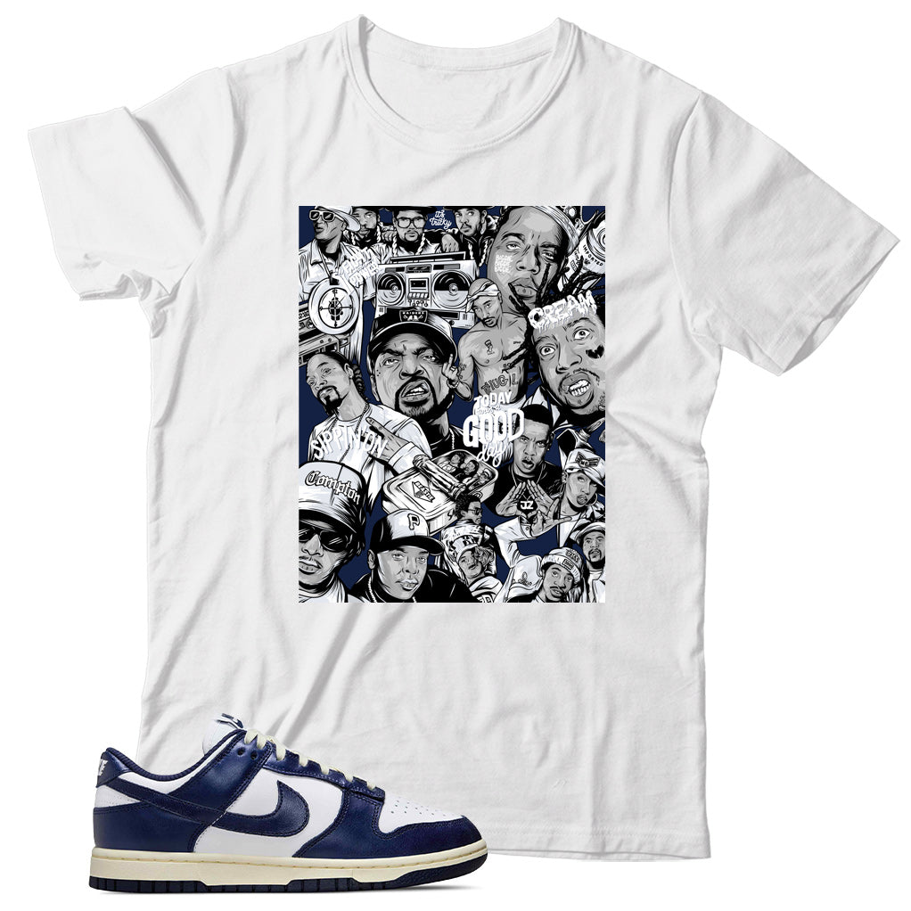 Dunk Low Vintage Navy shirt