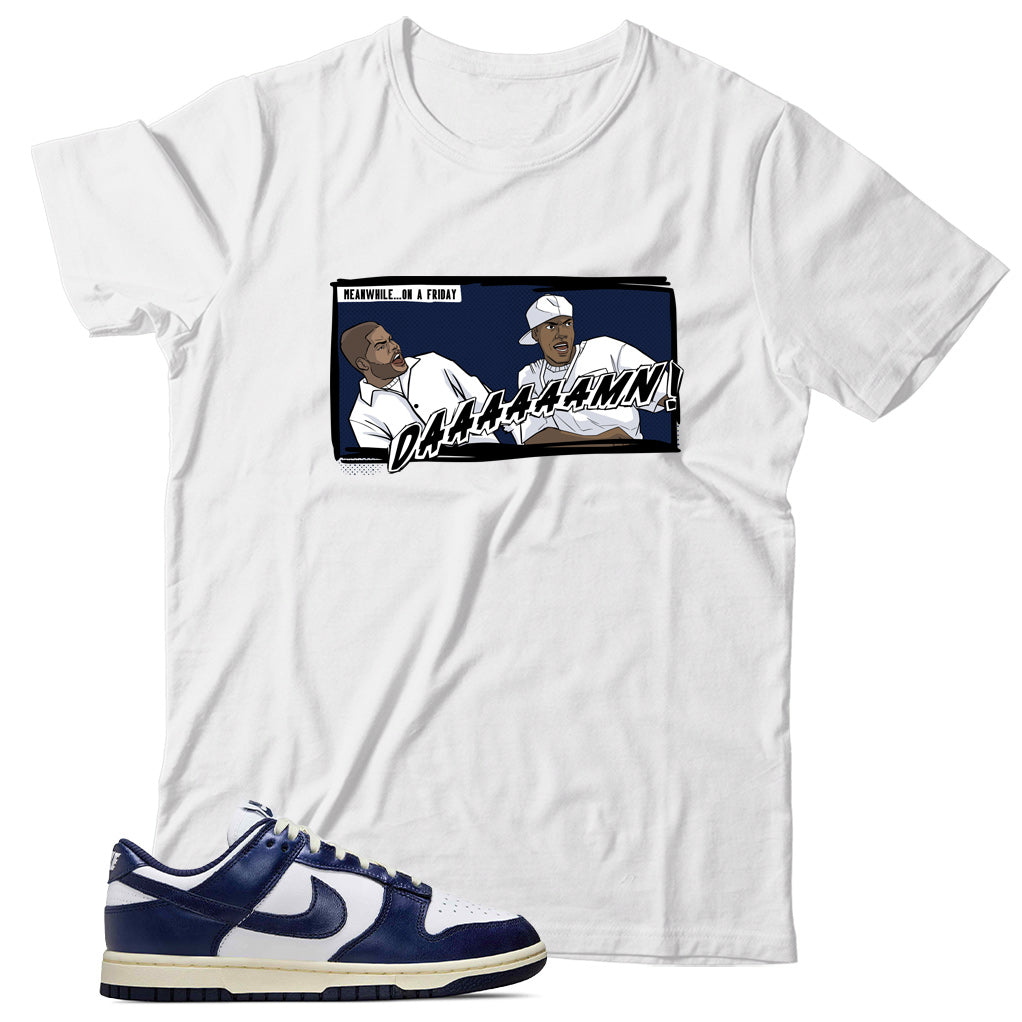 Dunk Low Vintage Navy shirt