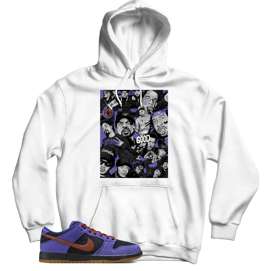 Hoodie Match Dunk Low Persian Violet