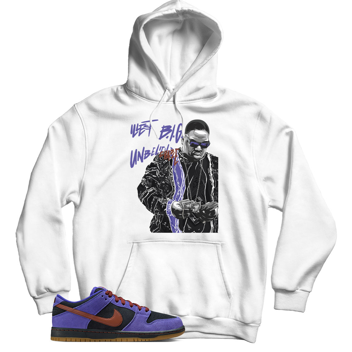 Hoodie Match Dunk Low Persian Violet