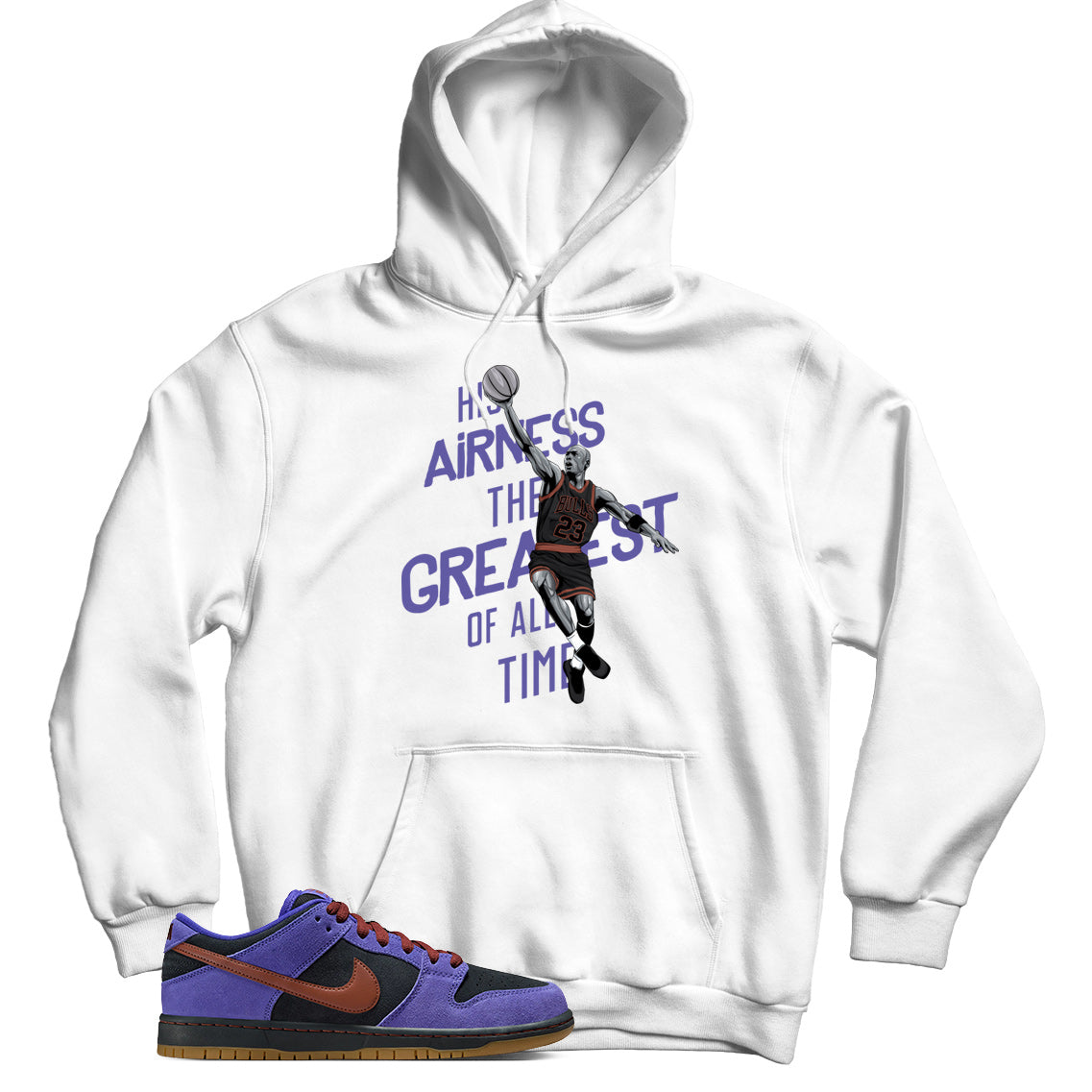 Hoodie Match Dunk Low Persian Violet