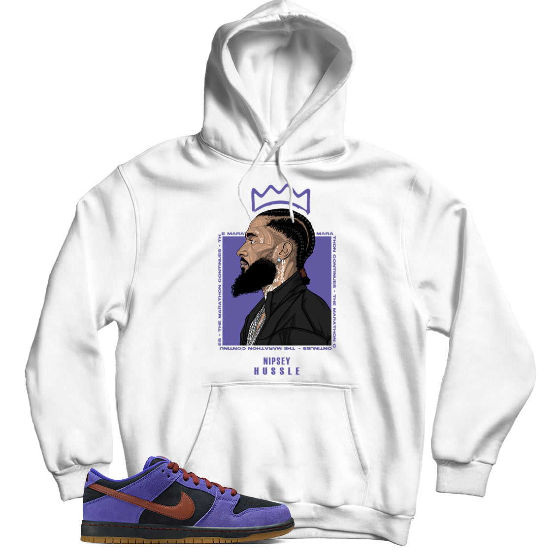Dunk Low Persian Violet hoodie