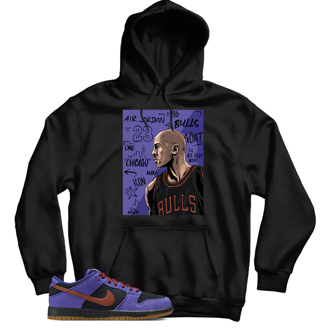Dunk Low Persian Violet hoodie