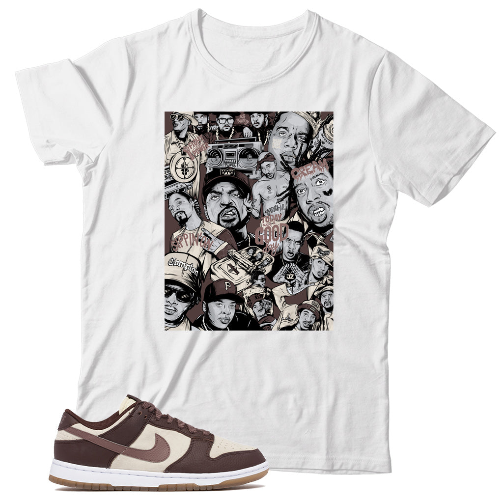 Plum Eclipse dunks shirt