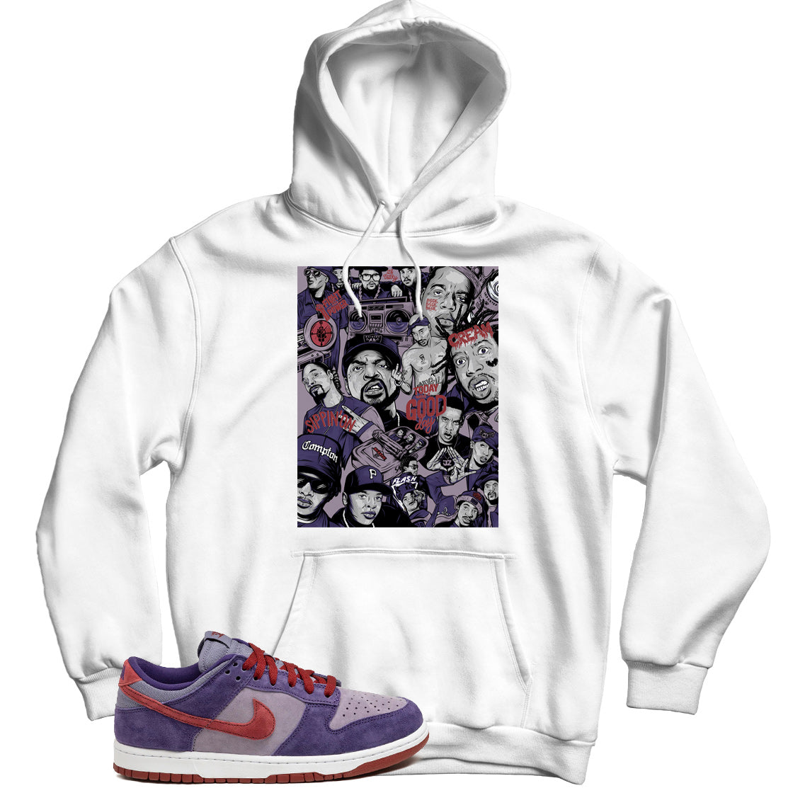 Dunk Low Plum hoodie